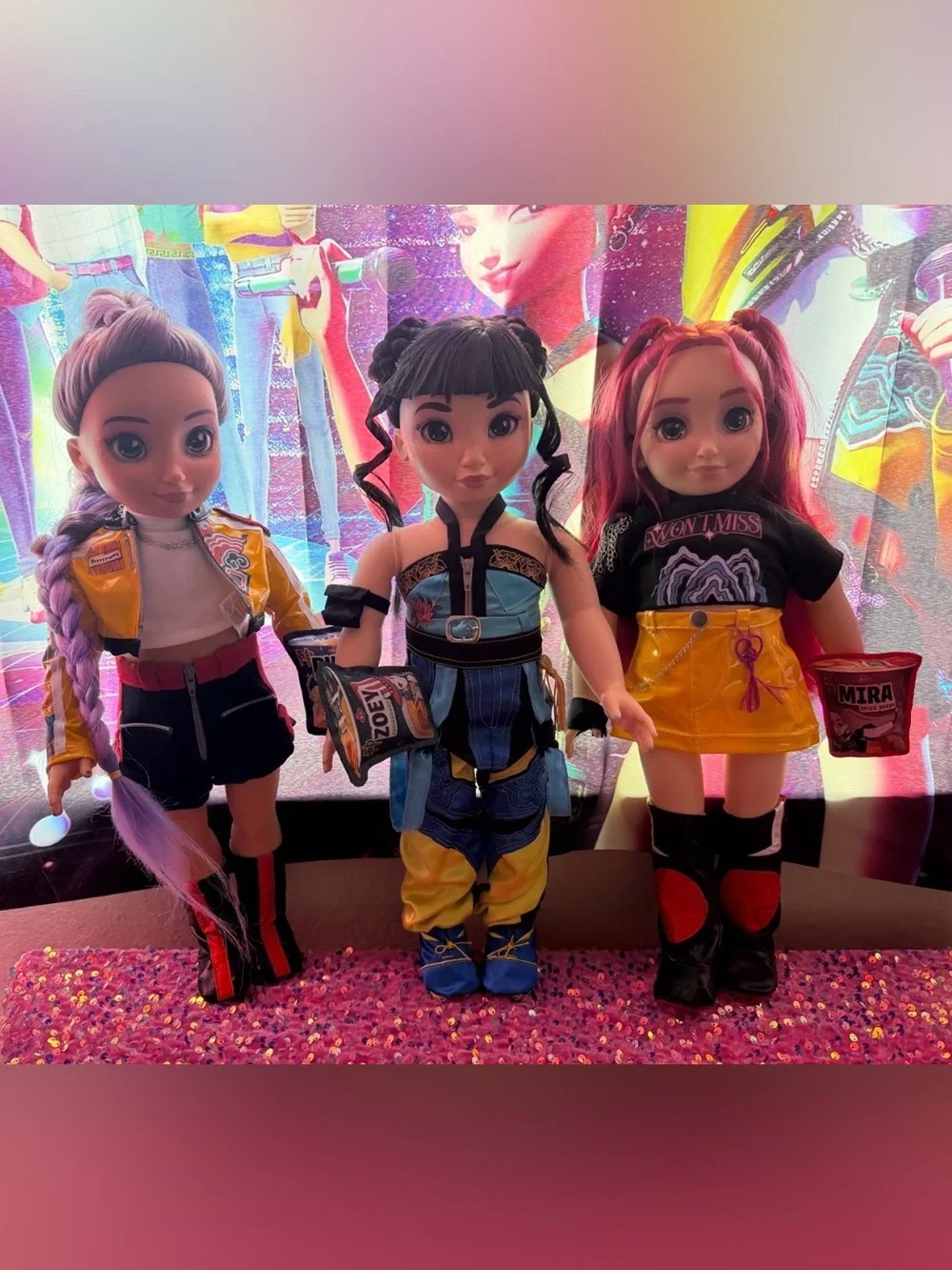 Disney ily 4ever dolls as Huntrix Kpop Demon Hunter